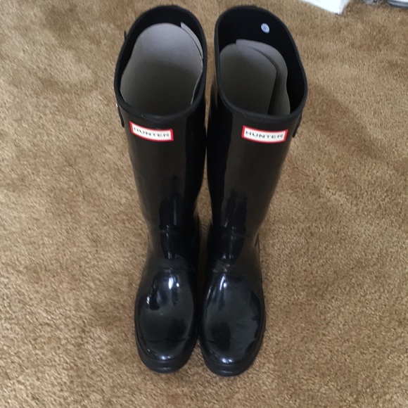 Hunter Shoes - ✨SOLD✨Hunter Original tall gloss black boots 8